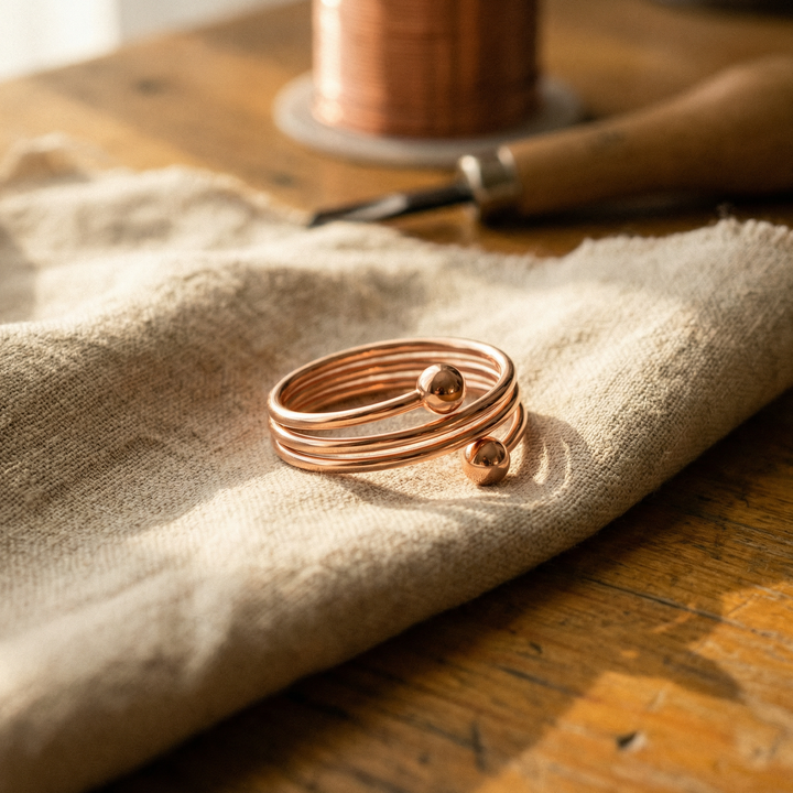 Kupferring Spirale