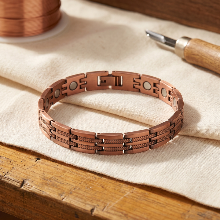 Herren-Gliederarmband Kupfer