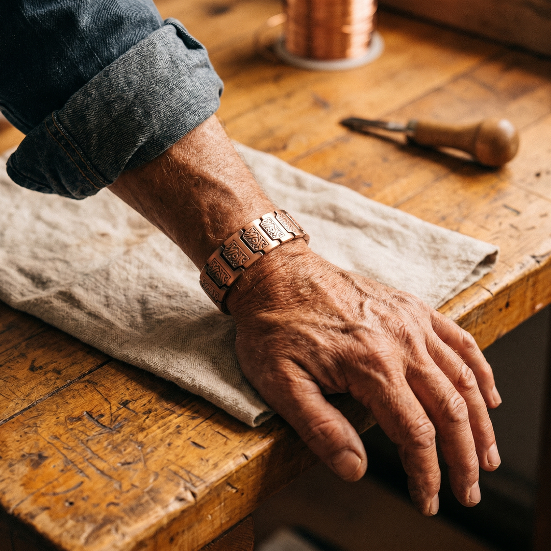 Herren-Gliederarmband Relief