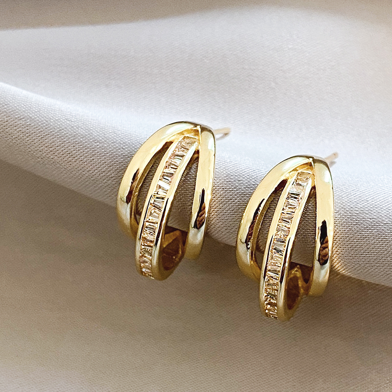 Ohrringe mit drei Ringen
