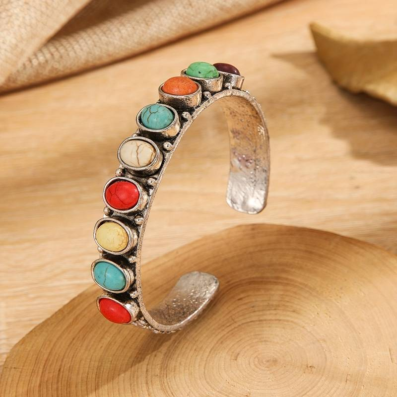 Buntes Silberarmband