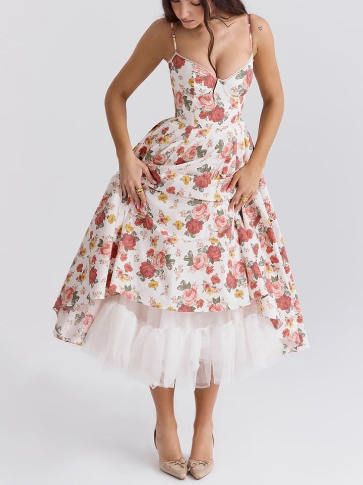 Britta | Luxus-Midikleid