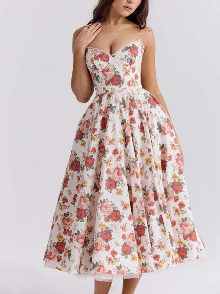 Britta | Luxus-Midikleid