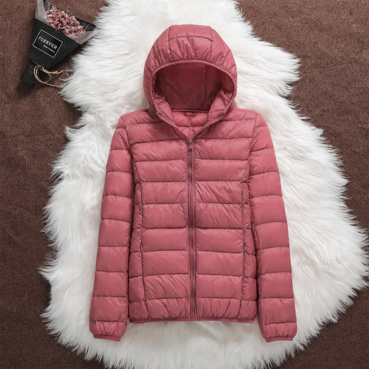 Grete | Damen Daunenjacke in Rosa, leicht und bequem