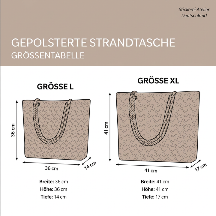 Handgemachte Strandtasche | Tropischer Morgen