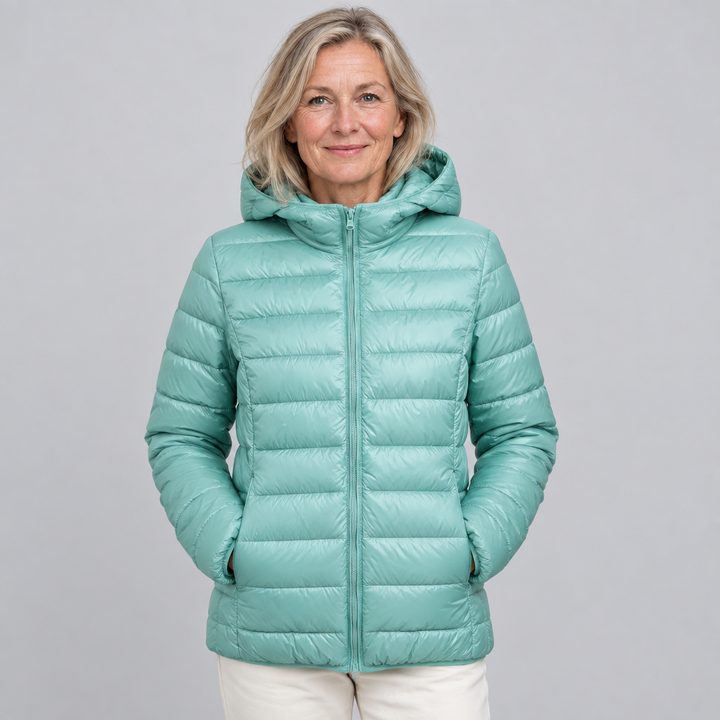 Liv | Leichte Damen-Bubble-Jacke in Mintgrün
