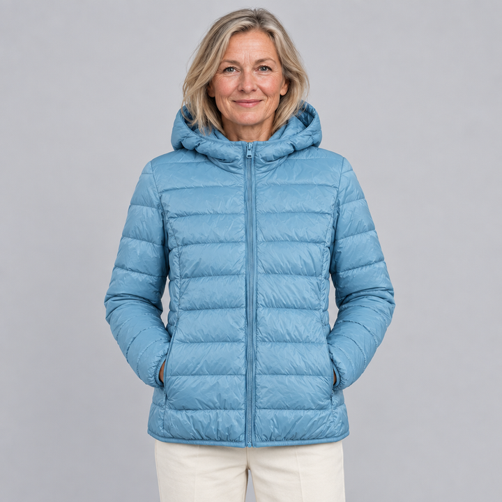 Randi | Damen Leichte Daunenjacke in Hellblau