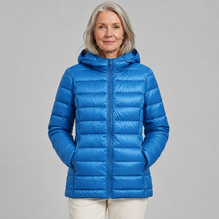 Torill | Damen Daunenjacke in Himmelblau, leicht und stylisch