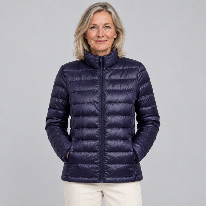 Anne | Leichte Damen-Bubblejacke in Marineblau
