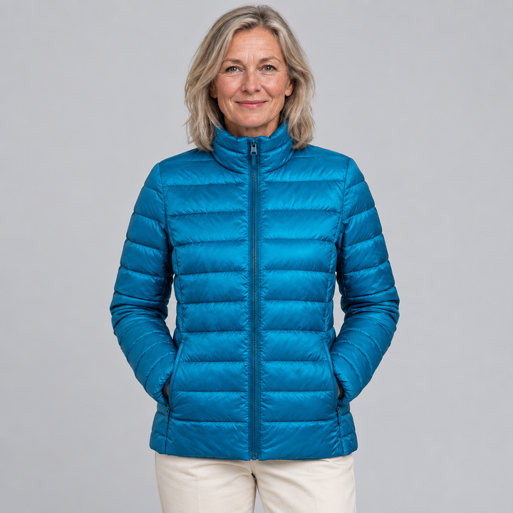 Marit | Damen Leichte Daunenjacke in Himmelblau