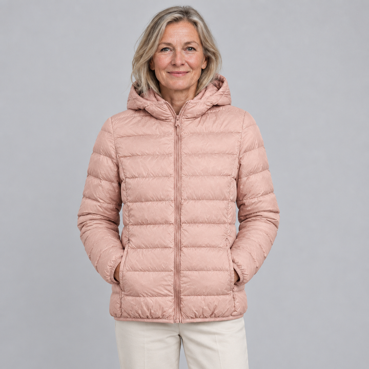 Kari | Leichte Damen-Daunenjacke in Hellrosa