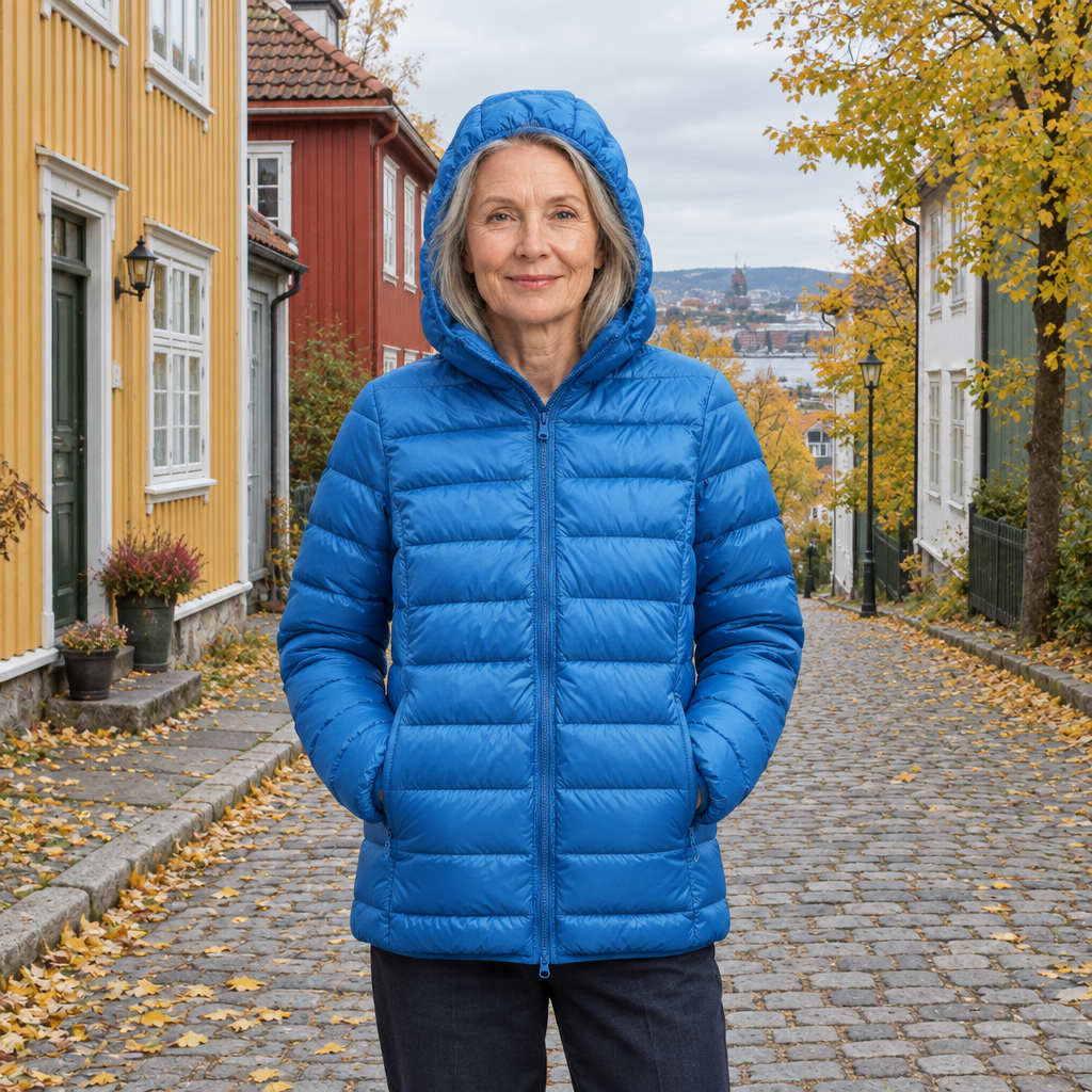 Torill | Damen Daunenjacke in Himmelblau, leicht und stylisch