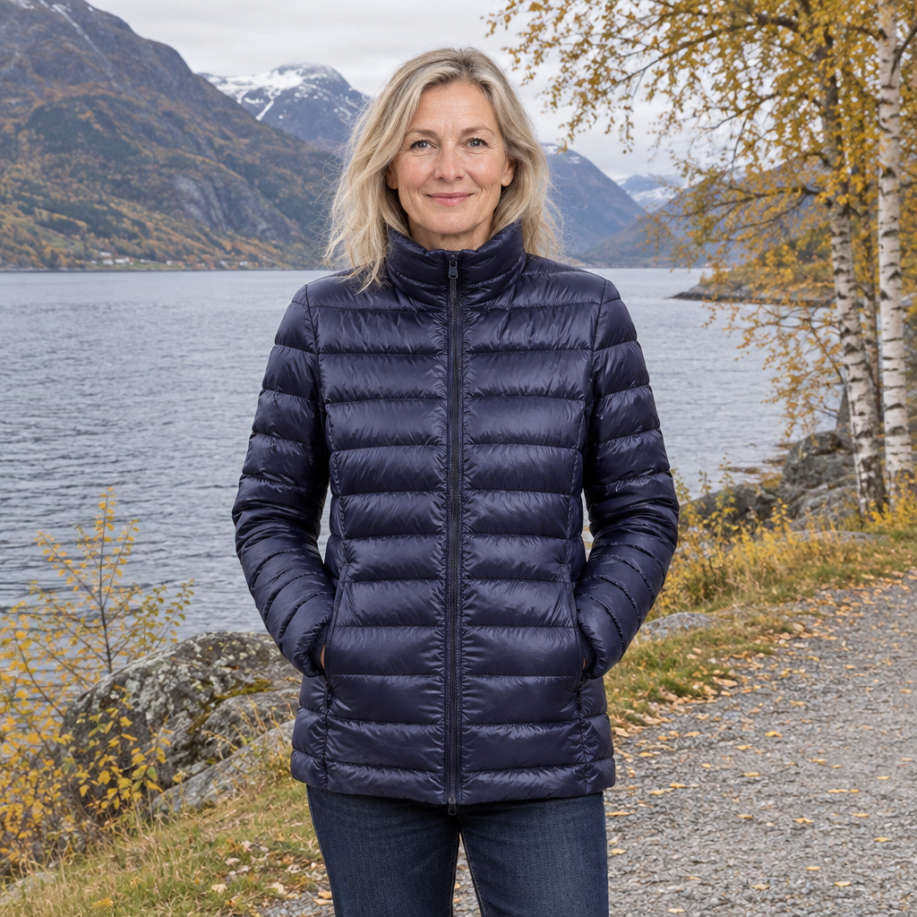 Anne | Leichte Damen-Bubblejacke in Marineblau