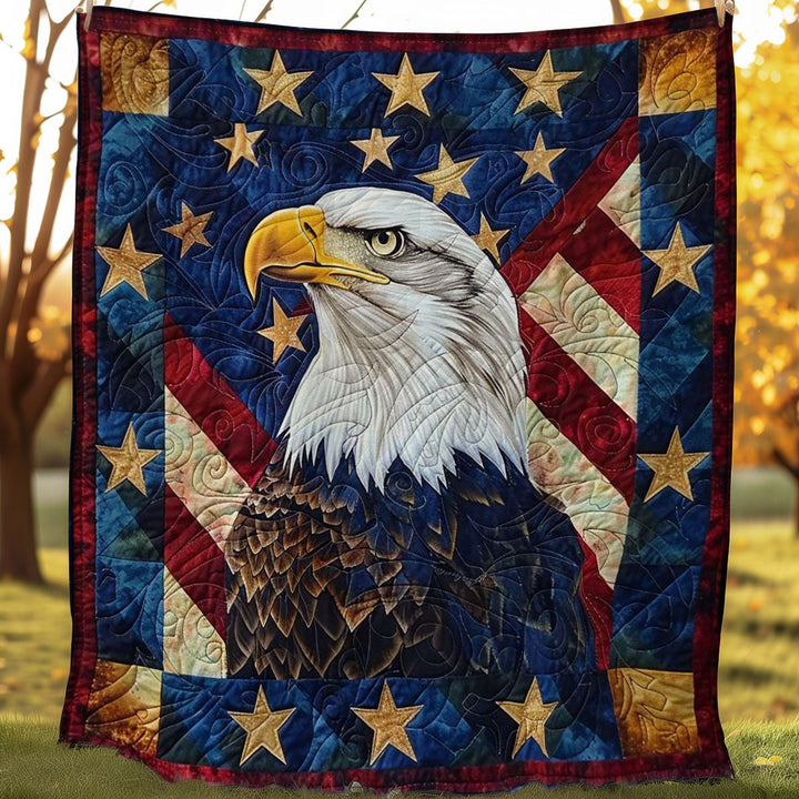 Steppdecke mit Adler und Sternenbanner