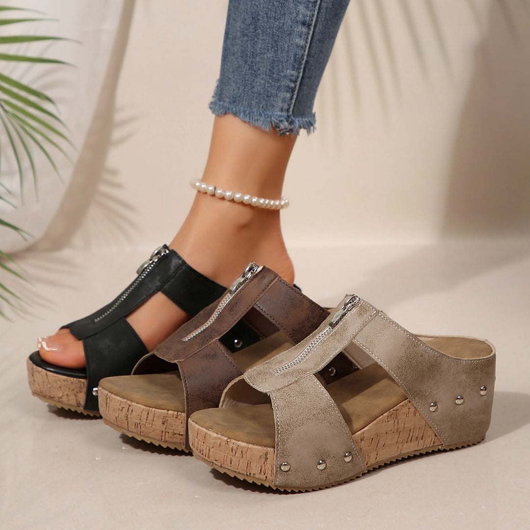 Anna-Dorothea | Stylische Keilsandalen